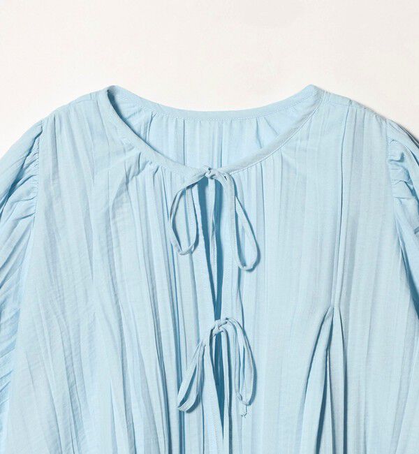 EMMEL REFINES「＜EMMEL REFINES＞EM ランダムプリーツ リボン2WAY ブラウス」|シャツ・ブラウス|