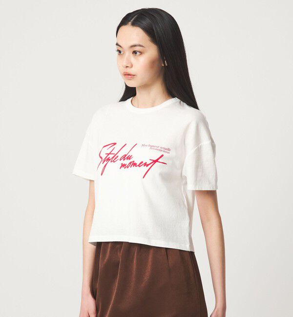 EMMEL REFINES「＜EMMEL REFINES＞EM ロゴプリント ボックス Tシャツ」|Tシャツ・カットソー|