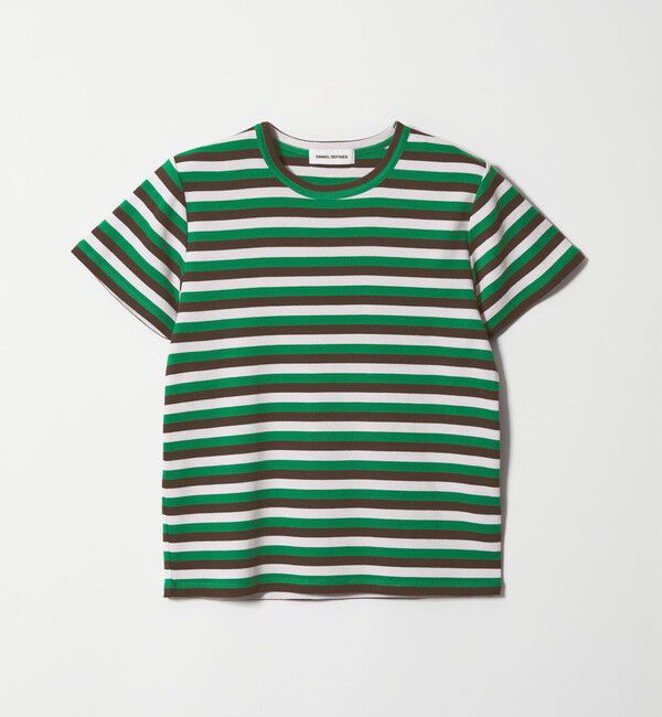 EMMEL REFINES「＜EMMEL REFINES＞EM フライスクルーネック チビTシャツ」|Tシャツ・カットソー|