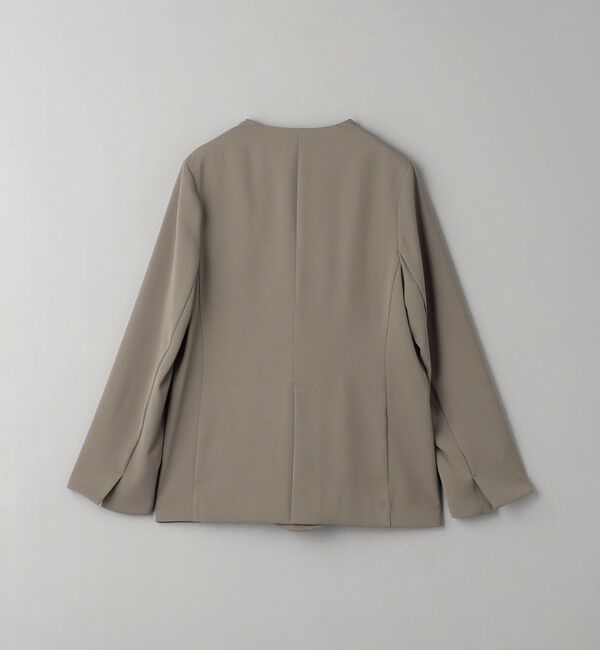 BEAUTY&YOUTH UNITED ARROWS「【WEB限定 Wardrobe DAILY MINIMAL】ダブルクロス カラーレスジャケット ウォッシャブル」|ノーカラージャケット|