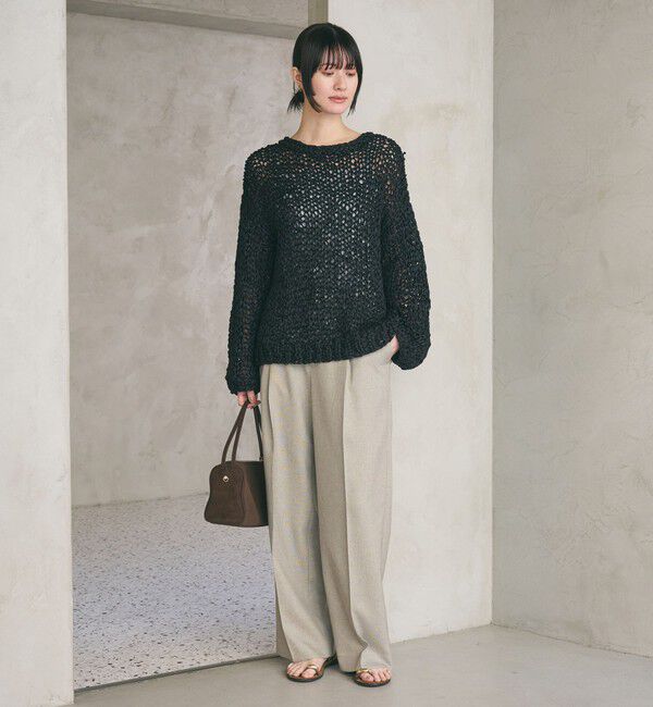 BEAUTY&YOUTH UNITED ARROWS「リネンライク ワイドストレートパンツ ウォッシャブル」|その他|