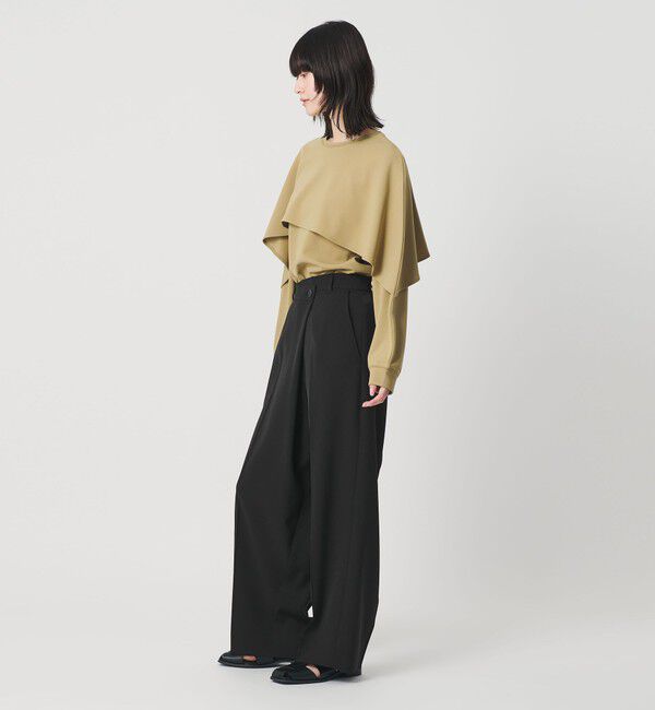 BEAUTY&YOUTH UNITED ARROWS「【WEB限定 Wardrobe DAILY MINIMAL】ダブルクロス ラップパンツ ウォッシャブル」|スラックス|