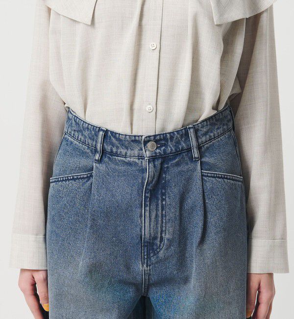 BEAUTY&YOUTH UNITED ARROWS「【WEB限定】タックワイド デニムパンツ」|デニム|