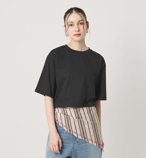 BEAUTY&YOUTH UNITED ARROWS「コットンポリエステル クロップド Tシャツ」|Tシャツ・カットソー|