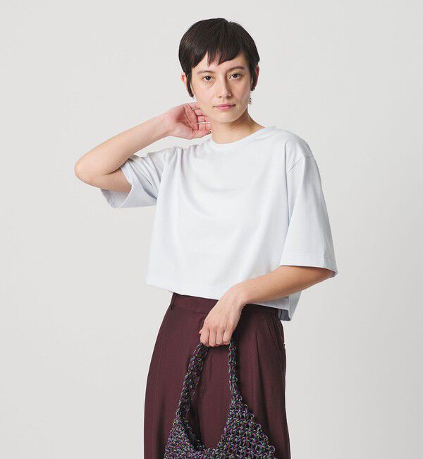 BEAUTY&YOUTH UNITED ARROWS「コットンポリエステル クロップド Tシャツ」|Tシャツ・カットソー|