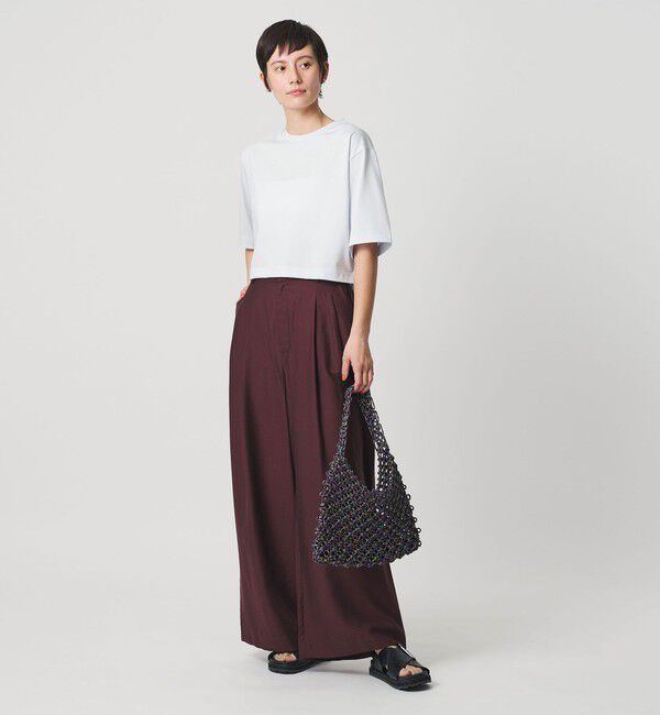 BEAUTY&YOUTH UNITED ARROWS「コットンポリエステル クロップド Tシャツ」|Tシャツ・カットソー|