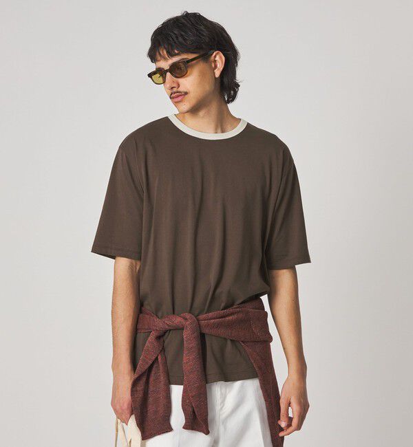 STEVEN ALAN「＜Steven Alan＞ リンガー クルーネック Tシャツ NARROW」|Tシャツ・カットソー|