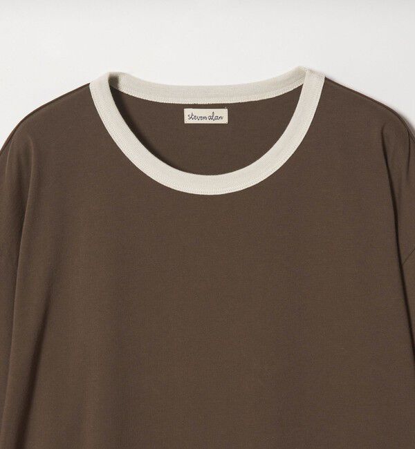 STEVEN ALAN「＜Steven Alan＞ リンガー クルーネック Tシャツ NARROW」|Tシャツ・カットソー|