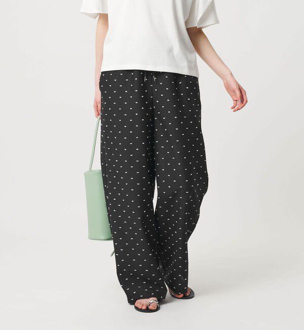 BEAUTY&YOUTH UNITED ARROWS「【WEB限定 Wardrobe DAILY MINIMAL】ドビードット イージーパンツ ウォッシャブル」|その他|BLACK