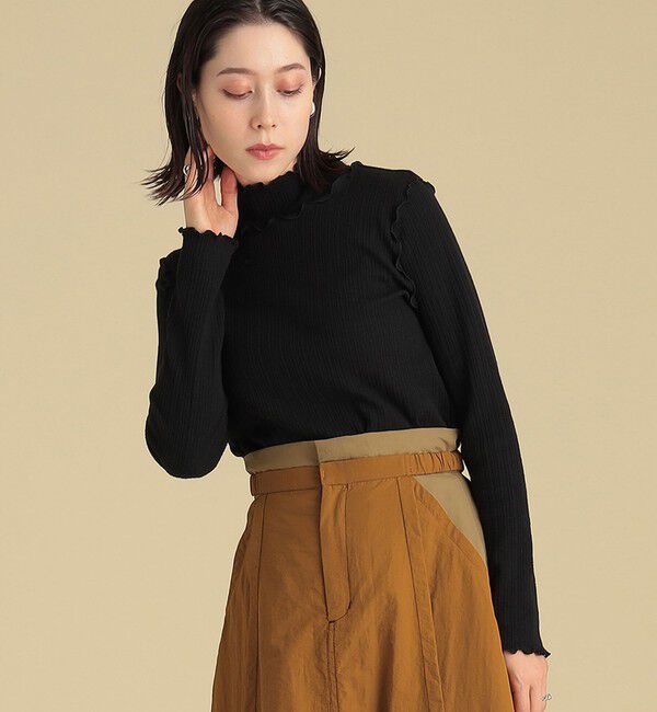 Ray BEAMS 「ランダム リブ メロー ハイネック カットソー」|Tシャツ・カットソー|