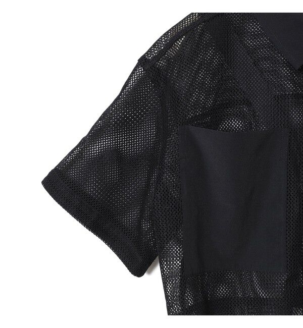 Ray BEAMS 「メッシュ クロップド シャツ」|シャツ・ブラウス|