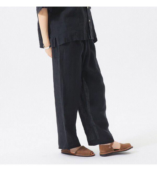 BEAMSBOY「リネン ソリッド イージー」|チノ|