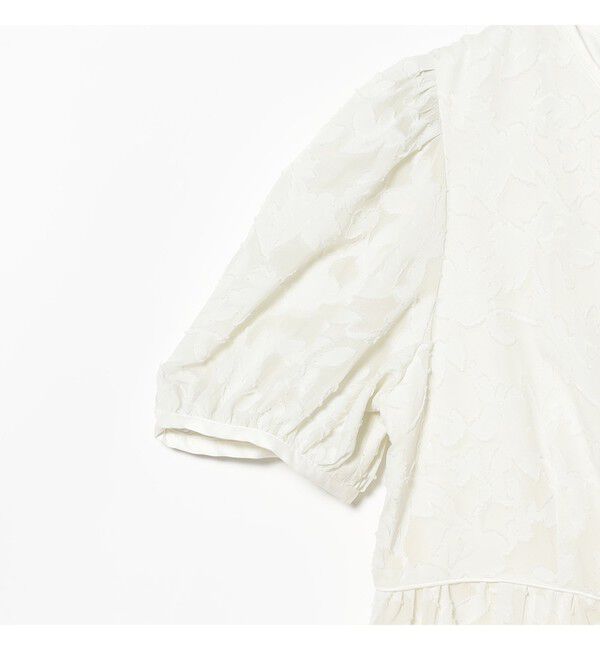 Ray BEAMS 「ジャガード パフスリーブ ワンピース」|ワンピース|