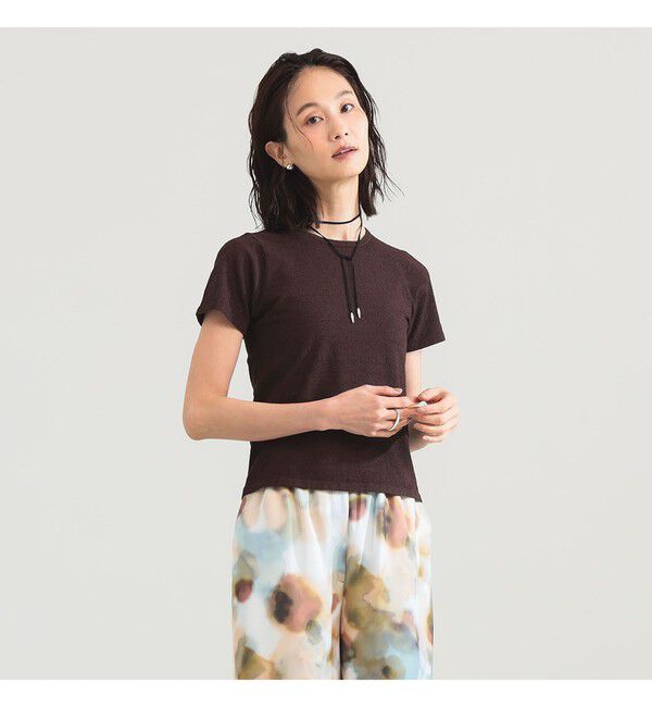 Demi-Luxe BEAMS 「ブークレ クルーネック Tシャツ」|ニット・セーター|