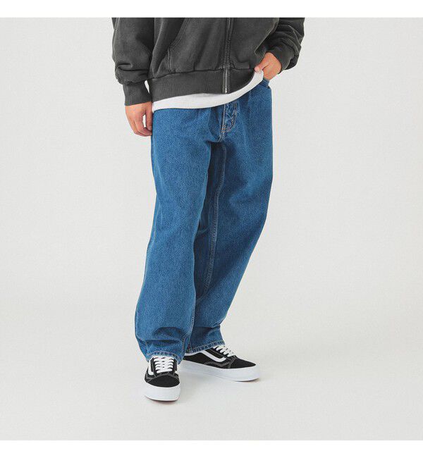 BEAMS「ワイド テーパード デニム」|デニム|