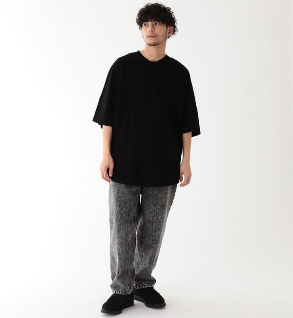 BEAMS「ワイド テーパード デニム」|デニム|