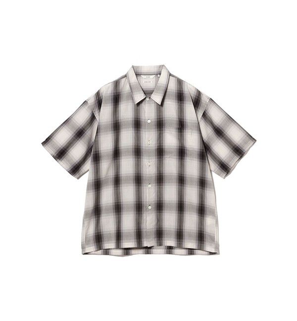 BEAMS「オンブレチェック ミニレギュラーカラーシャツ【リラックスフィット】」|シャツ・ブラウス|