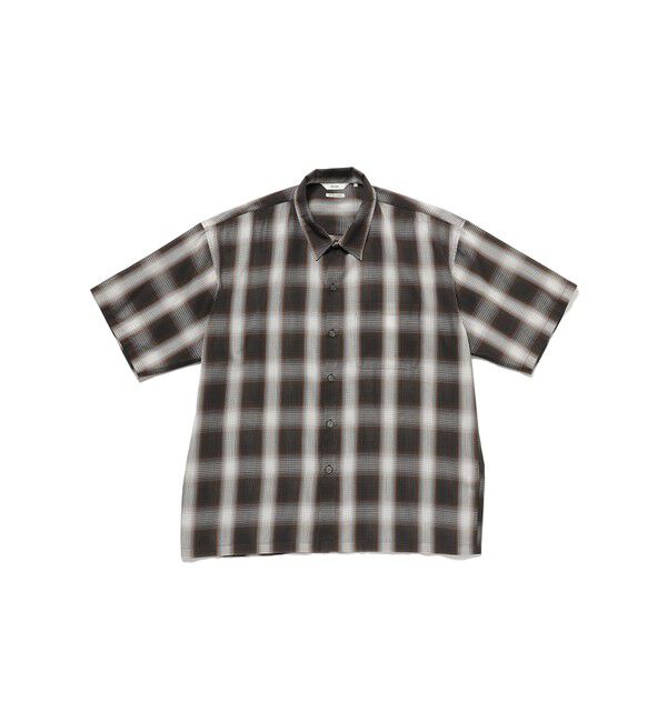 BEAMS「オンブレチェック ミニレギュラーカラーシャツ【リラックスフィット】」|シャツ・ブラウス|