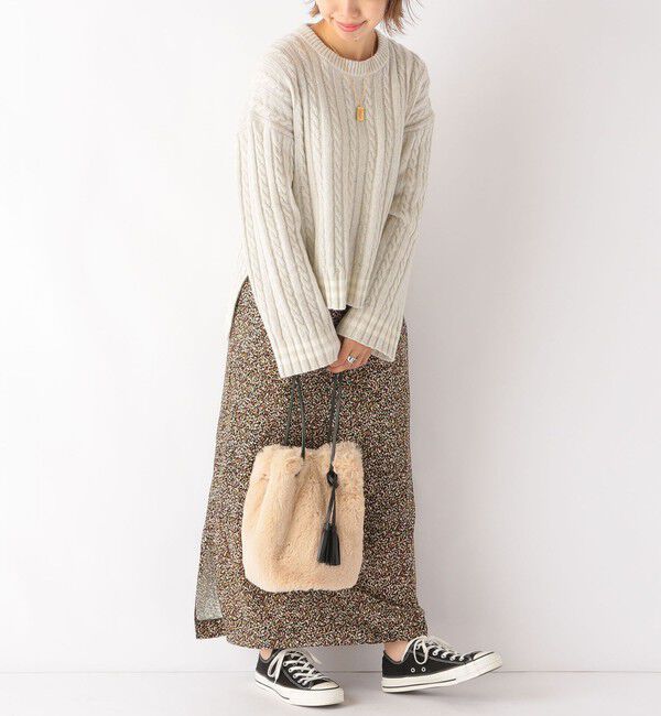 SHIPS any「SHIPS any: ファー巾着バッグ」|その他|