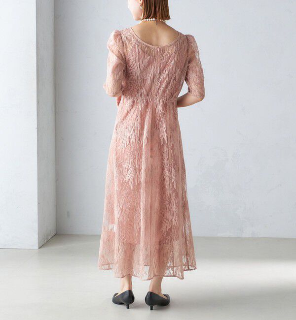 SHIPS for women「kaene:スパンコール 刺繍 ワンピース（セレモニー対応可）」|ワンピース|