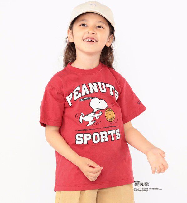 SHIPS KIDS「SHIPS KIDS:100～125cm / スヌーピー スポーツ 半袖 TEE」|Tシャツ・カットソー|