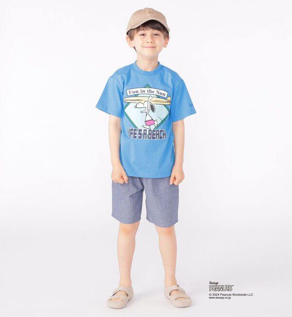 SHIPS KIDS「SHIPS KIDS:100～125cm / スヌーピー スポーツ 半袖 TEE」|Tシャツ・カットソー|