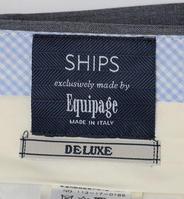 SHIPS「EQUIPAGE: ウール サージ スラックス」|スラックス|