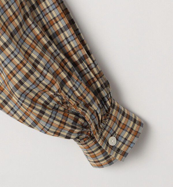 SHIPS KIDS「ARCH&LINE:125～145cm / オーガニック コットン チェック フリル ブラウス」|シャツ・ブラウス|