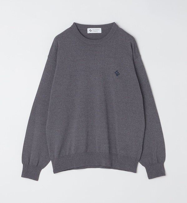 SHIPS「City Ambient Products:〈手洗い可能〉14ゲージ レーヨン ナイロン ワンポイントロゴニット」|ニット・セーター|