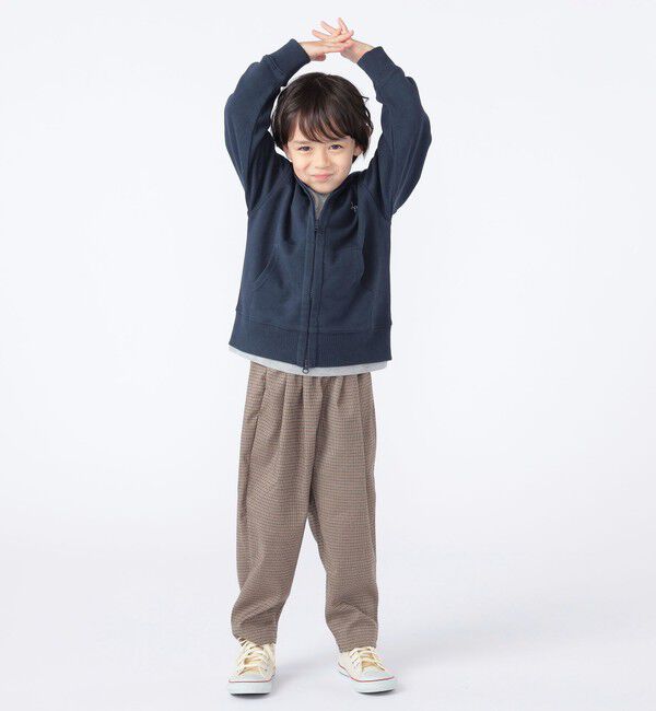 SHIPS KIDS「SHIPS KIDS:100～130cm / ロゴ フード ジップ パーカ」|パーカー|