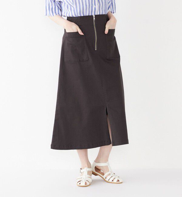 SHIPS Colors 「SHIPS Colors:〈洗濯機可能〉カラーデニム スカート」|フレア|