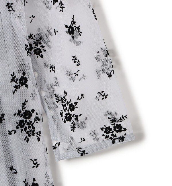 SHIPS for women「kaene:フロッキー レース &times; サテン 2WAY ワンピース（セレモニー対応可）」|ドレス|