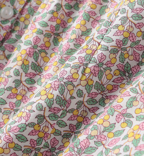 SHIPS KIDS「SHIPS KIDS:140～150cm / リバティ フリル ブラウス」|シャツ・ブラウス|