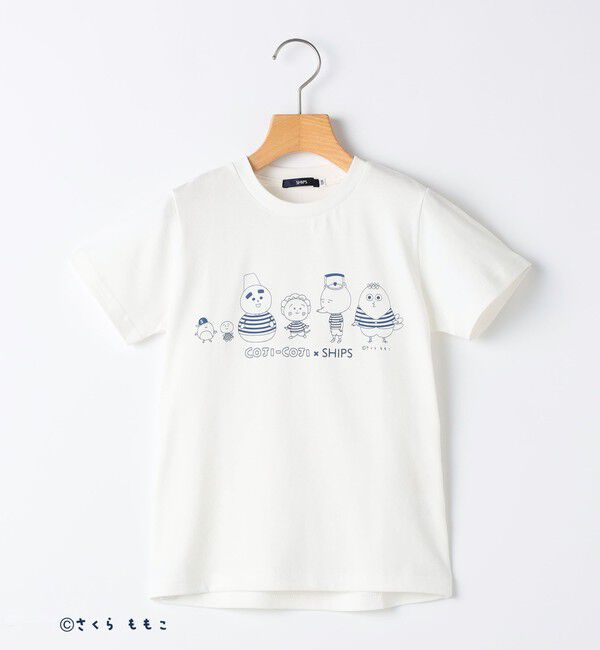 SHIPS KIDS「SHIPS KIDS:110～160cm コジコジ&times;SHIPS ショートスリーブ TEEシャツ」|Tシャツ・カットソー|ホワイト系