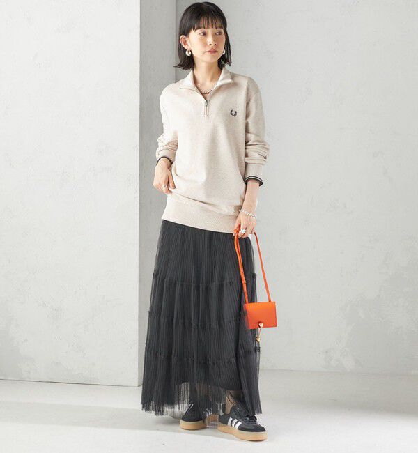 SHIPS for women「FRED PERRY: M3574 HALF ZIP SHIRT」|スウェット・ジャージ|