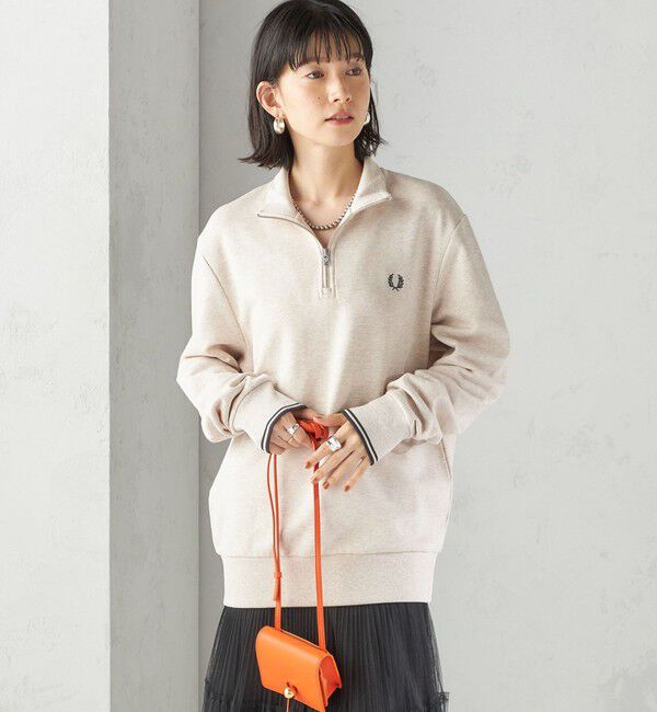SHIPS for women「FRED PERRY: M3574 HALF ZIP SHIRT」|スウェット・ジャージ|