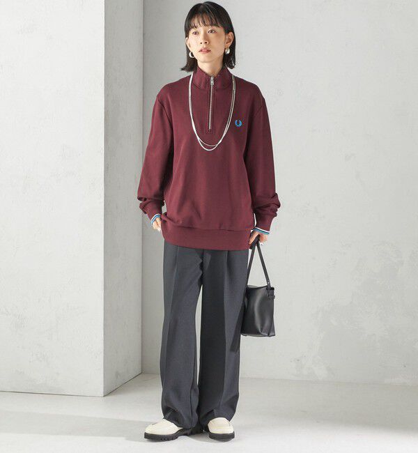 SHIPS for women「FRED PERRY: M3574 HALF ZIP SHIRT」|スウェット・ジャージ|