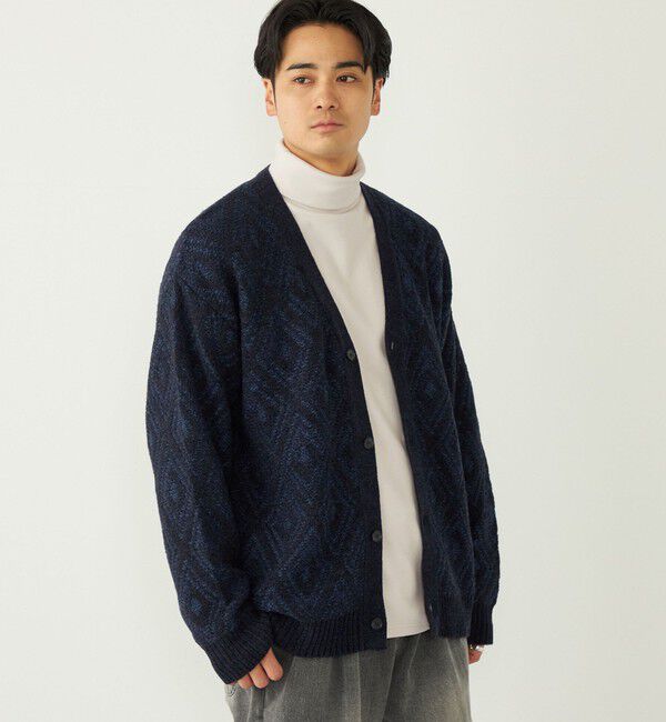 SHIPS Colors 「SHIPS Colors:〈手洗い可能〉ジャカード モール カーディガン」|カーディガン|