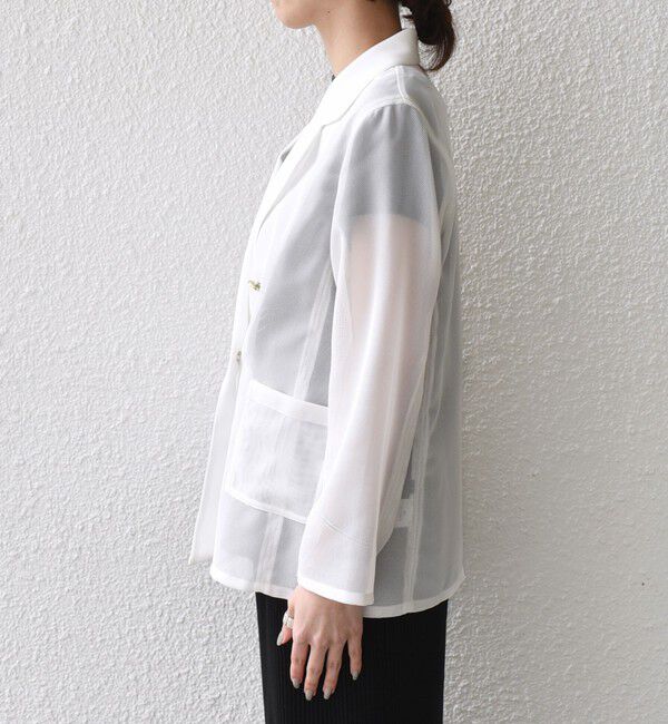 SHIPS Colors 「SHIPS Colors:〈手洗い可能〉メッシュ テーラード ジャケット」|テーラードジャケット|