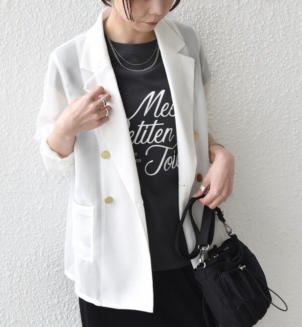 SHIPS Colors 「SHIPS Colors:〈手洗い可能〉メッシュ テーラード ジャケット」|テーラードジャケット|