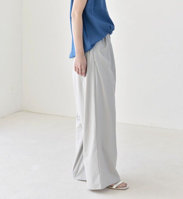 quaranciel「《予約》quaranciel:〈接触冷感/UVカット/撥水加工〉ラッシュガード ギャザー ワイド イージー パンツ」|その他|