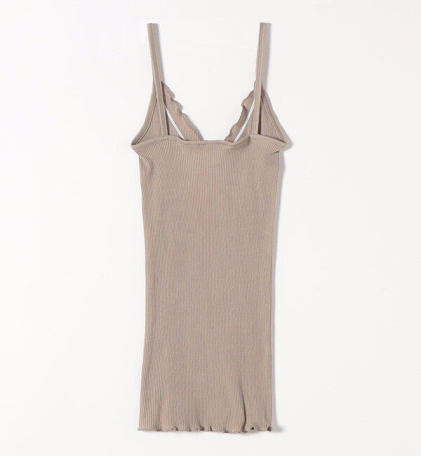 SHIPS any「BASIC COTTON:〈洗濯機可能〉フリル リブ キャミソール」|キャミソール|
