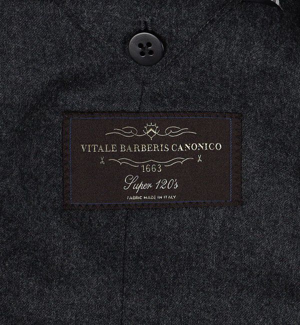 TOMORROWLAND MENS「Super120'sウールフランネル シングルブレステッド2Bジャケット Canonico」|テーラードジャケット|