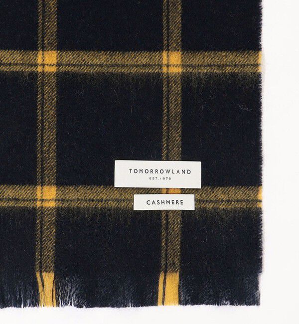 TOMORROWLAND GOODS「TOMORROWLAND カシミヤ チェック ミニマフラー」|マフラー|