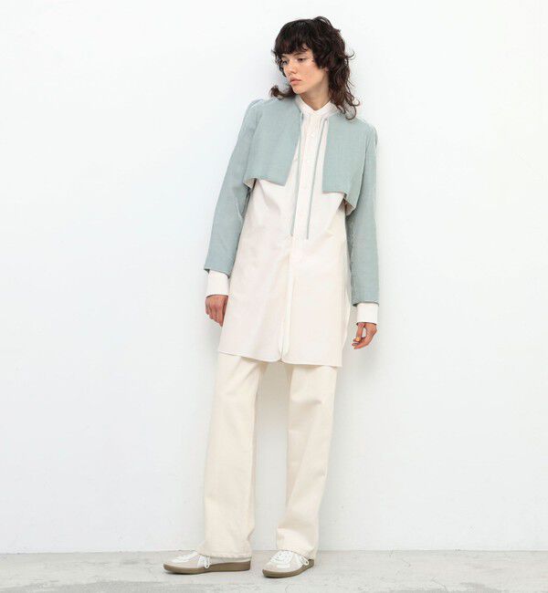 BACCA「レーヨンキュプラ ベルベットボレロカーディガン」|カーディガン|