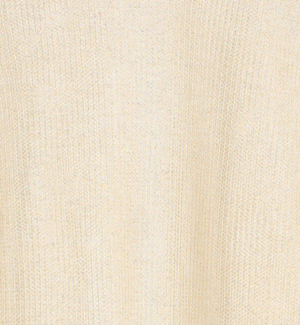 BACCA「【WEB先行予約】オーロラフィルム リネンハーフスリーブニット」|ニット・セーター|