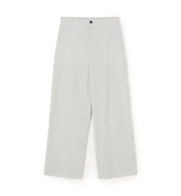 GALERIE VIE「コットンサッカー イージーストレートパンツ」|チノ|12 ホワイト系