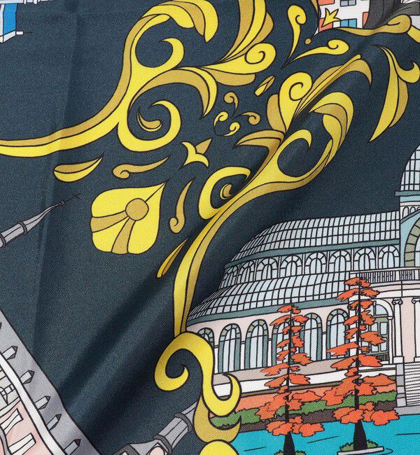 TOMORROWLAND GOODS「Kinloch シルクプリント スカーフ」|バンダナ・スカーフ|