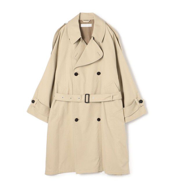 GALERIE VIE「ノンマーセライズドコットンギャバジン ボリュームトレンチコート」|トレンチコート|43 ベージュ