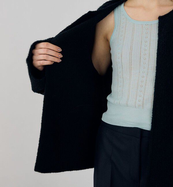 DES PRES「パイルステッチ ノーカラージャケット」|ノーカラージャケット|